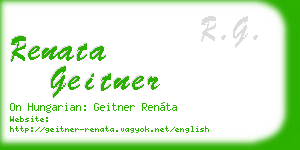 renata geitner business card